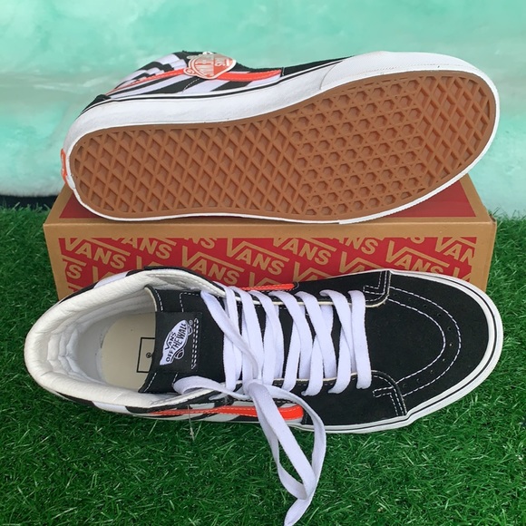 VANS SK8-HI Swirl Black/Flery Coral men’s - Picture 3 of 16